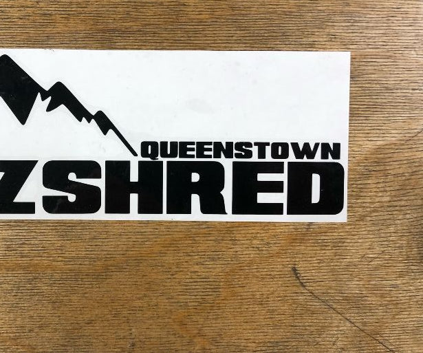 NZ Shred Queenstown Cut Vinyl Board Decals