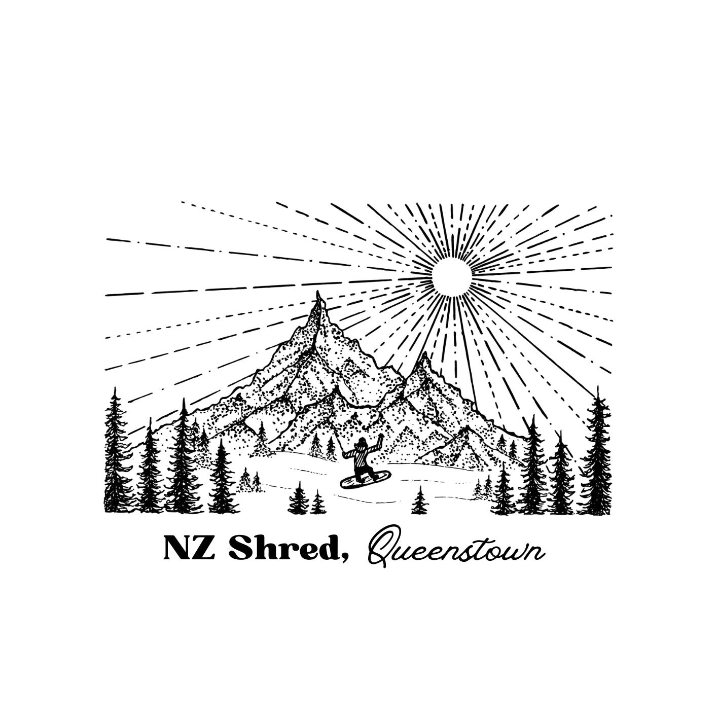 NZ Shred Queenstown Art Stickers
