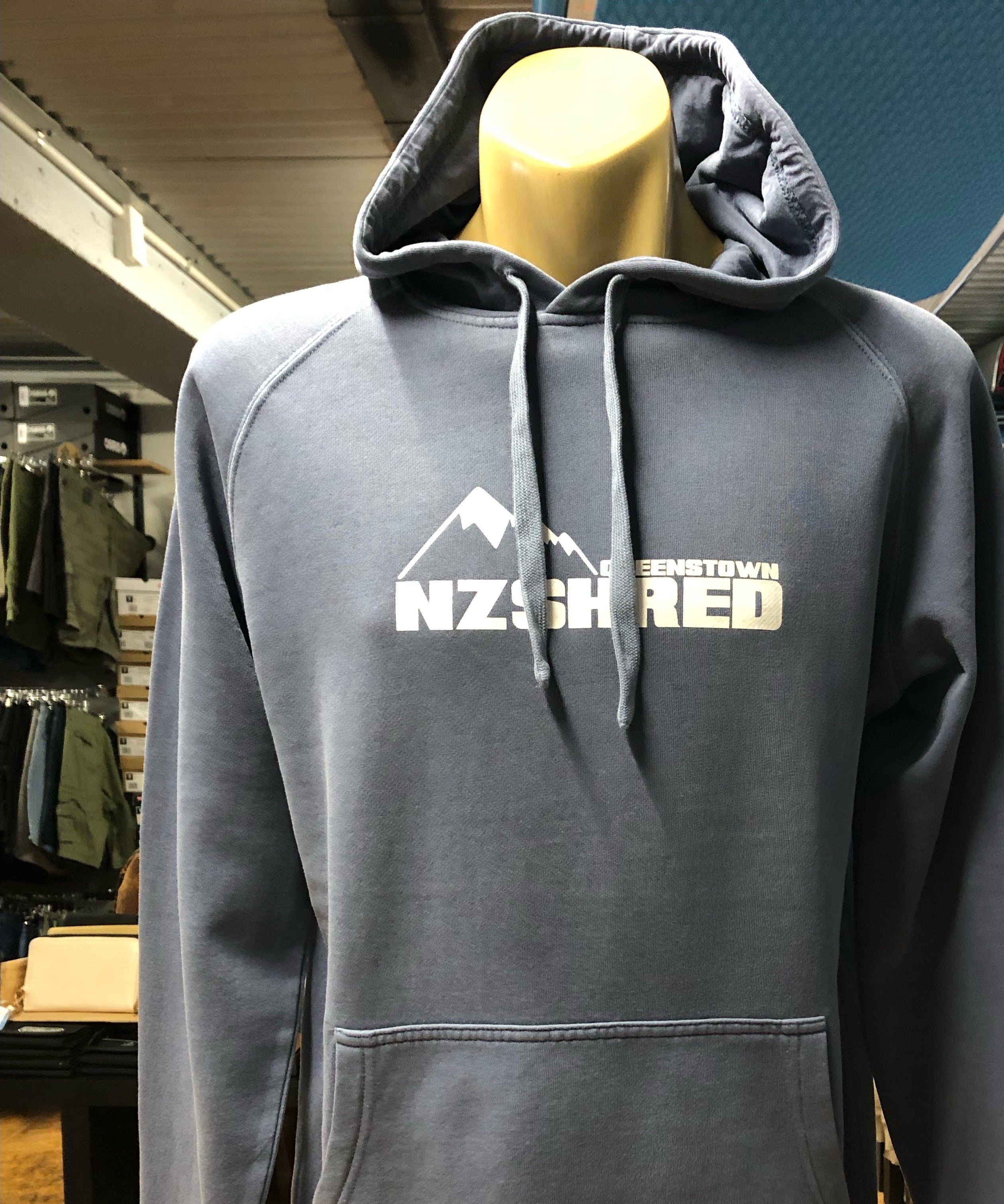 NZ Shred Regular Fit Faded Hoodies
