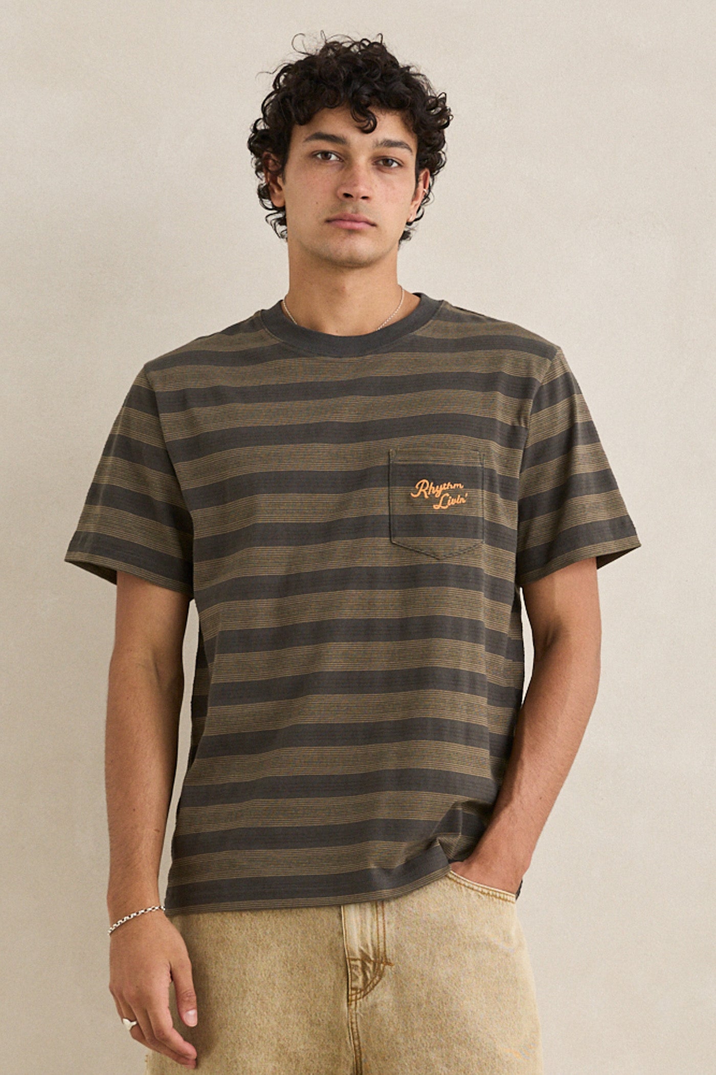 Rhythm Vintage Jacquard Stripe T-Shirts