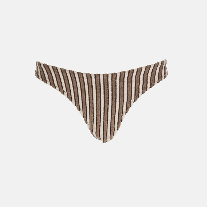 Rhythm Terry Sands Stripe Hi Cut Bikini Pants