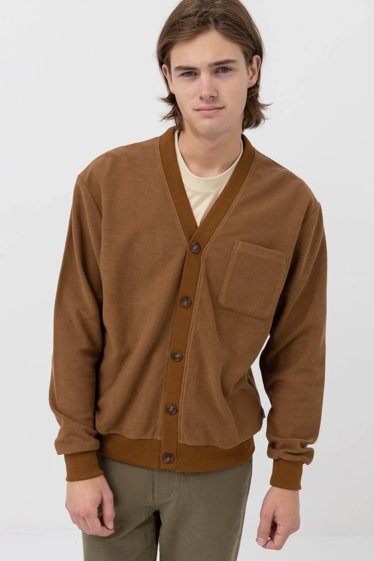 Rhythm Reverse Terry Cardigan