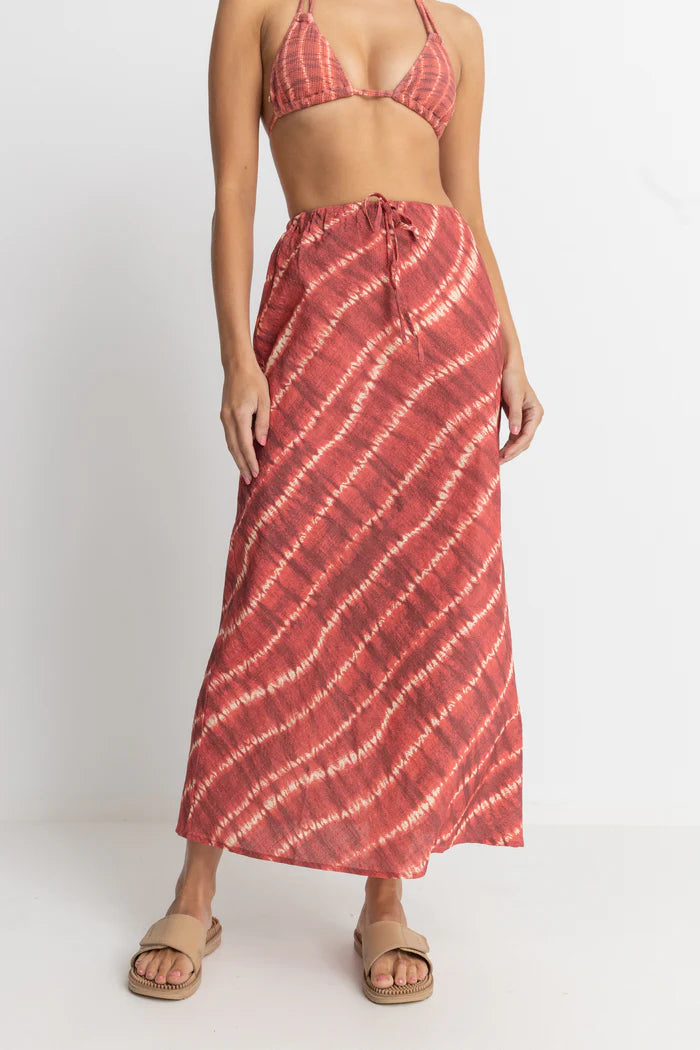 Rhythm Sahara Tie Dye Bias Maxi Skirts