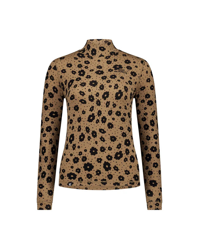 Mons Royale Womens Cascade Mock Neck Longsleeve Base Layer Tops