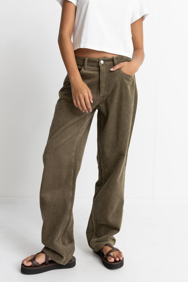 Buy LOW-RISE DRAWSTRING GREEN PARACHUTE TROUSER for Women Online in India