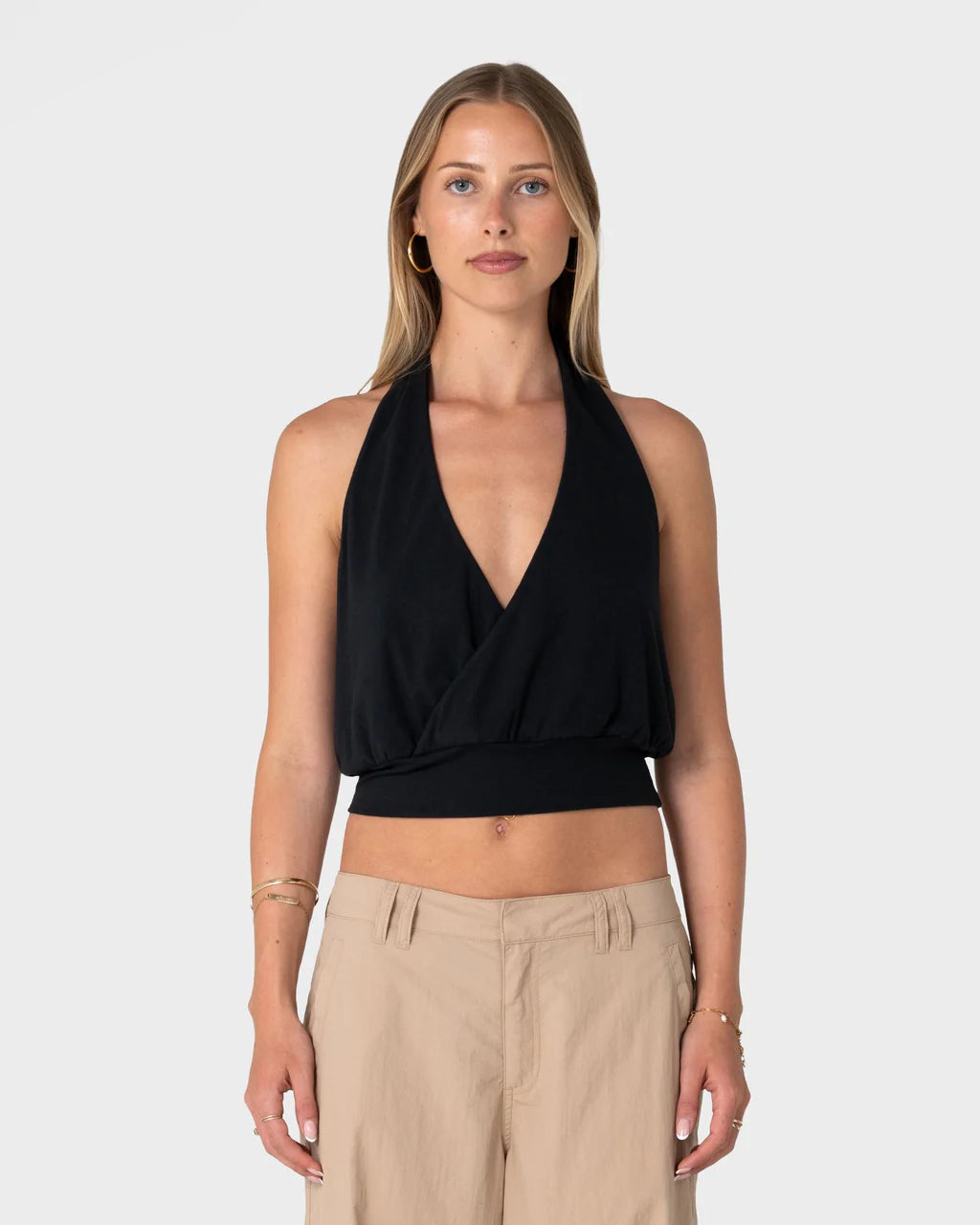 Rusty Honey Halter Tops