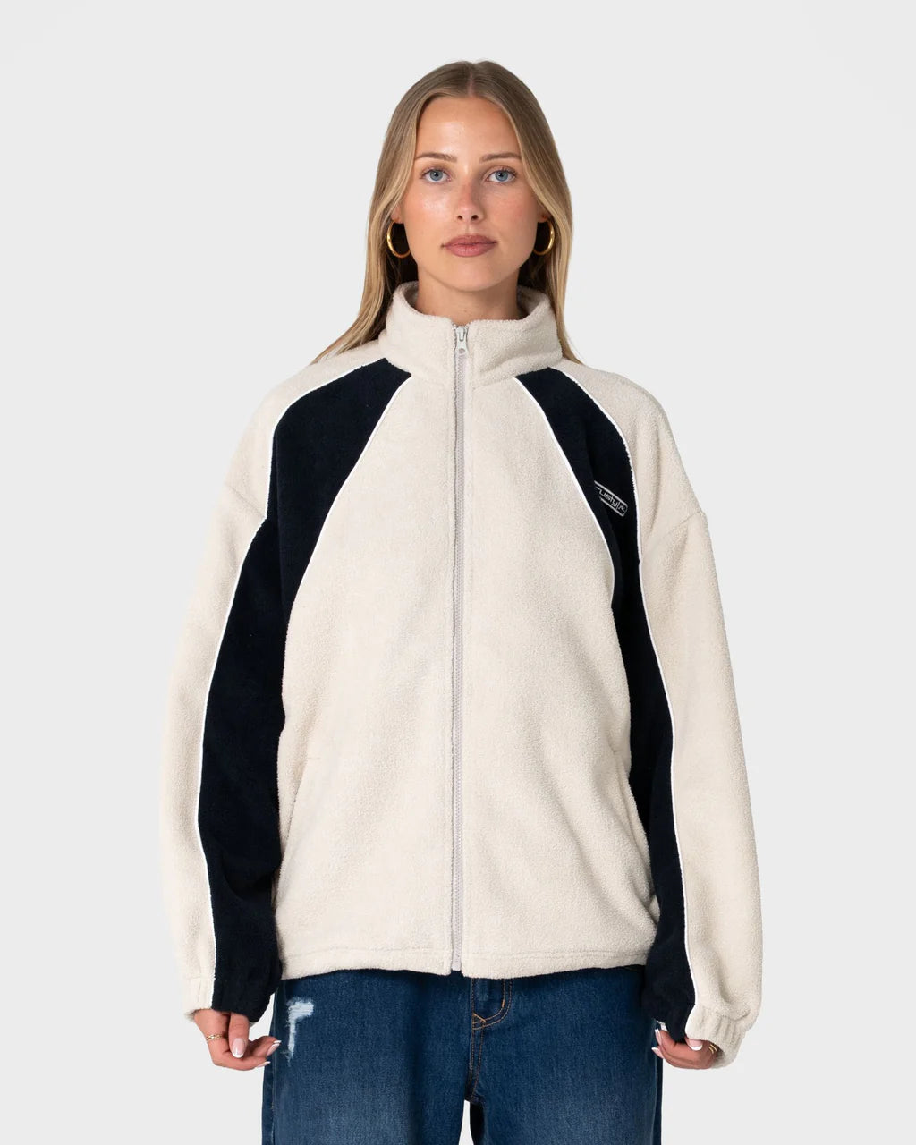 Rusty Two Tides Zip Through Sherpa Fleeces