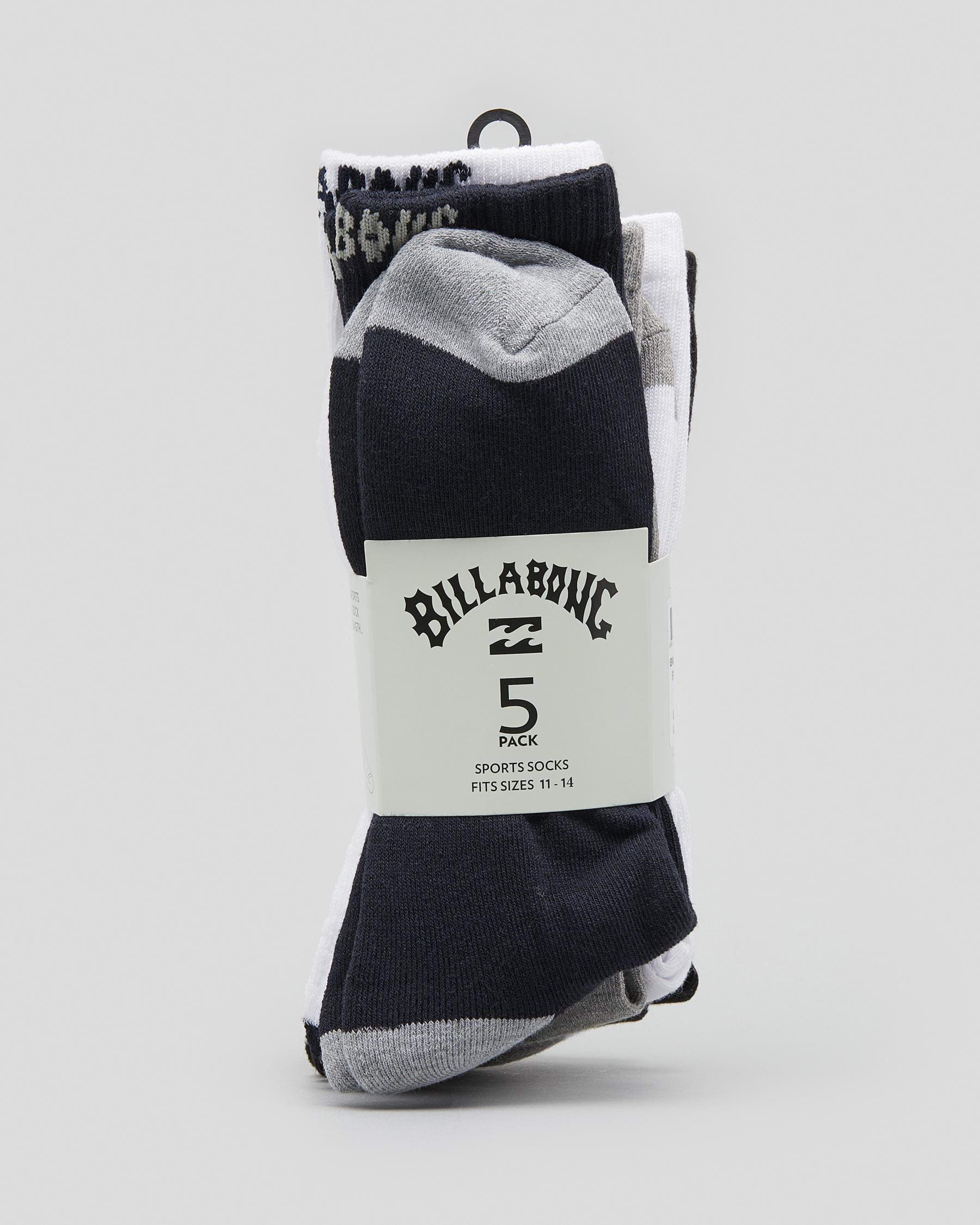 Billabong Sport 5 Pack Socks