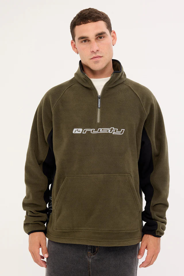 Rusty Blizzard Quarter Zip Polar Fleeces
