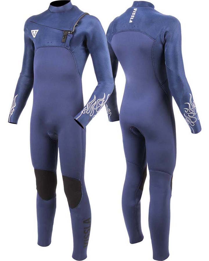 Vissla High Seas Boys Fire Wetsuit 4/3 Chest Zip