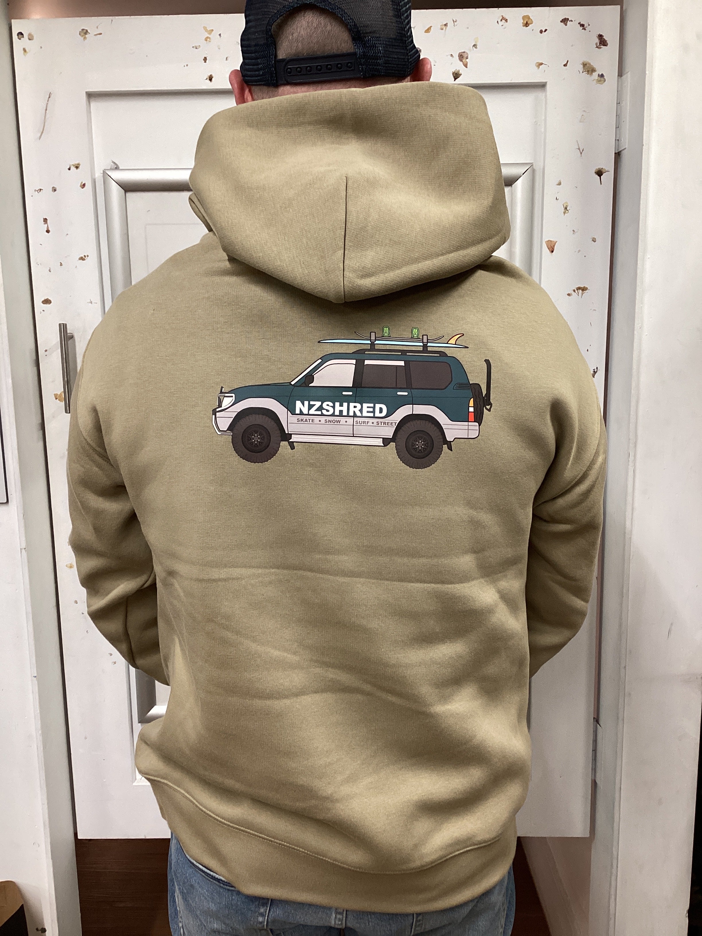 NZ Shred 'The Green Machine' Relax Fit Hoodies