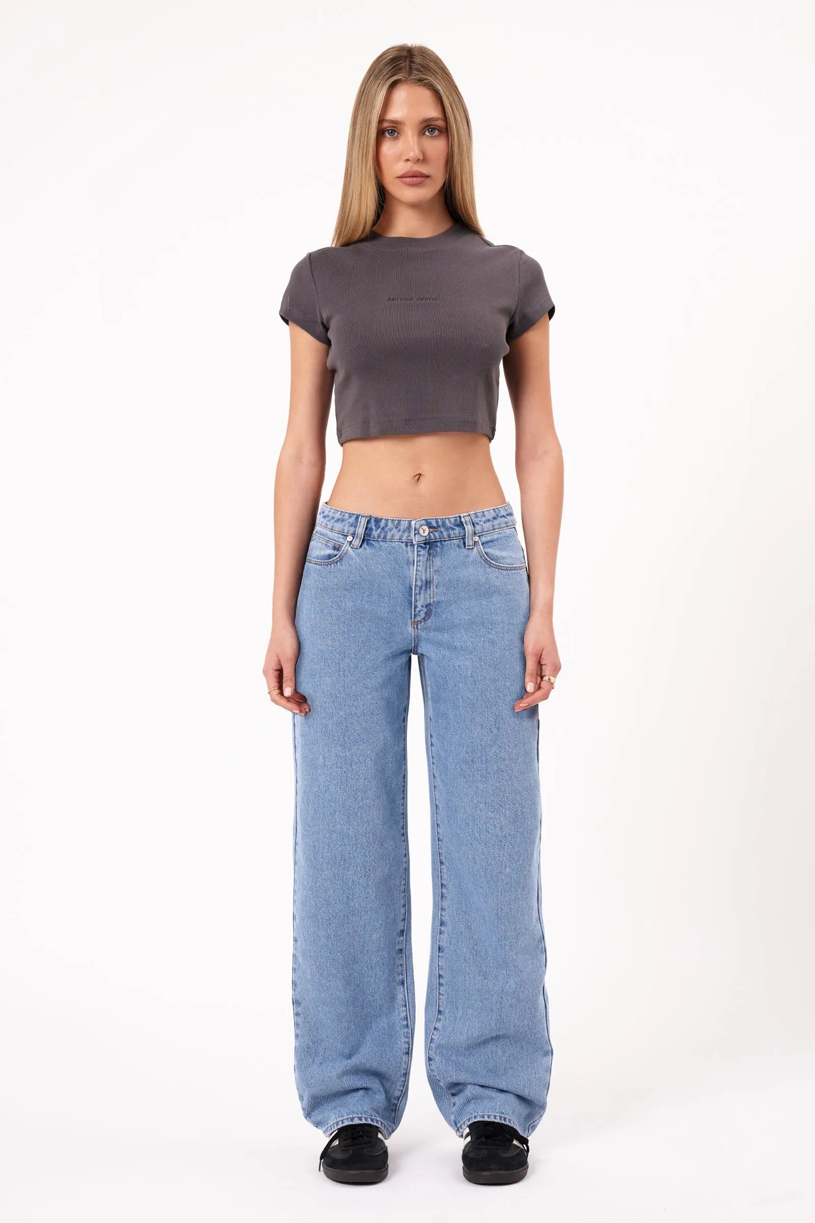 A Brand 99 Baggy Low Rise Jeans