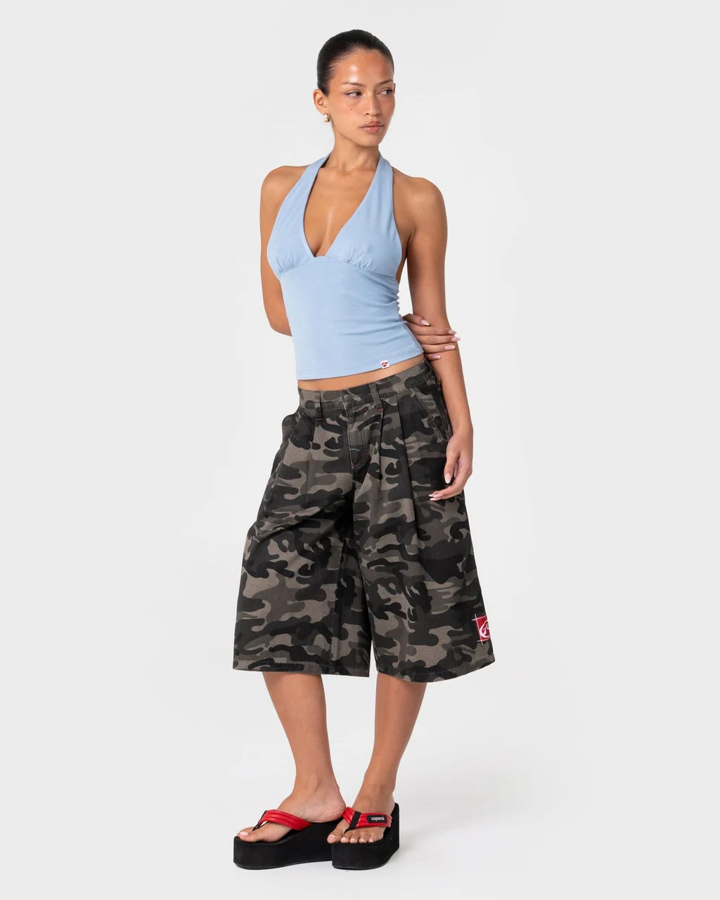Rusty Sweet As Camo Low Rise Shorts