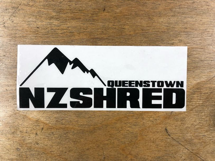 NZ Shred Queenstown Cut Vinyl Board Decals