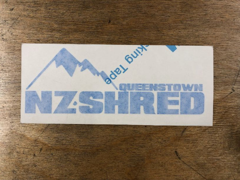 NZ Shred Queenstown Cut Vinyl Board Decals