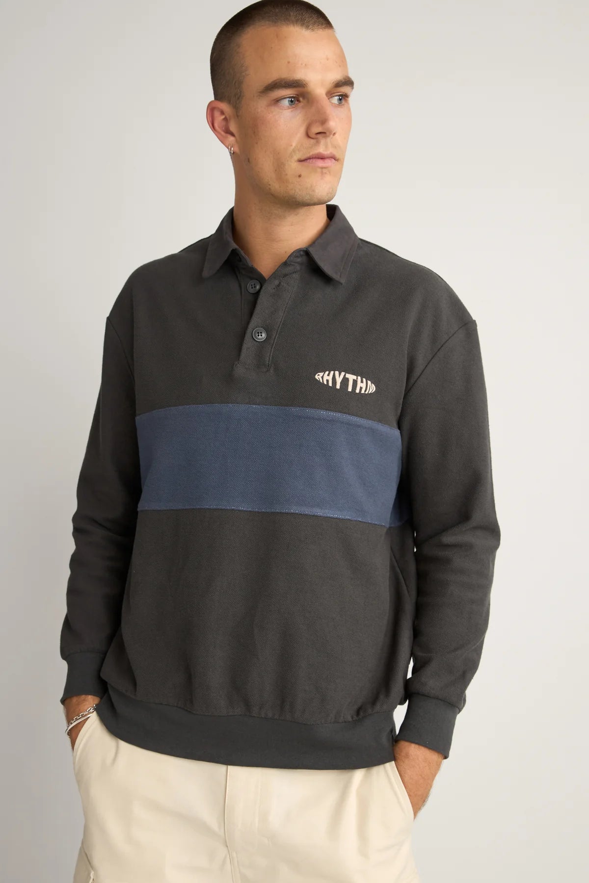 Rhythm Terry Vintage LS Rugby Shirts