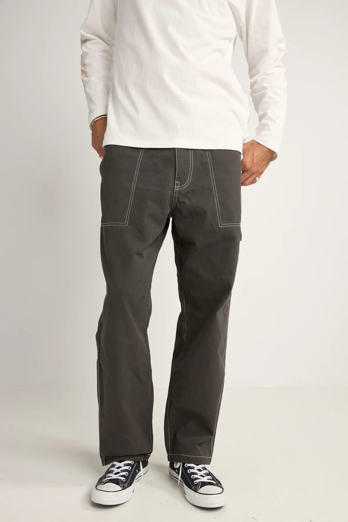 Rhythm Contrast Stitch Carpenter Pants