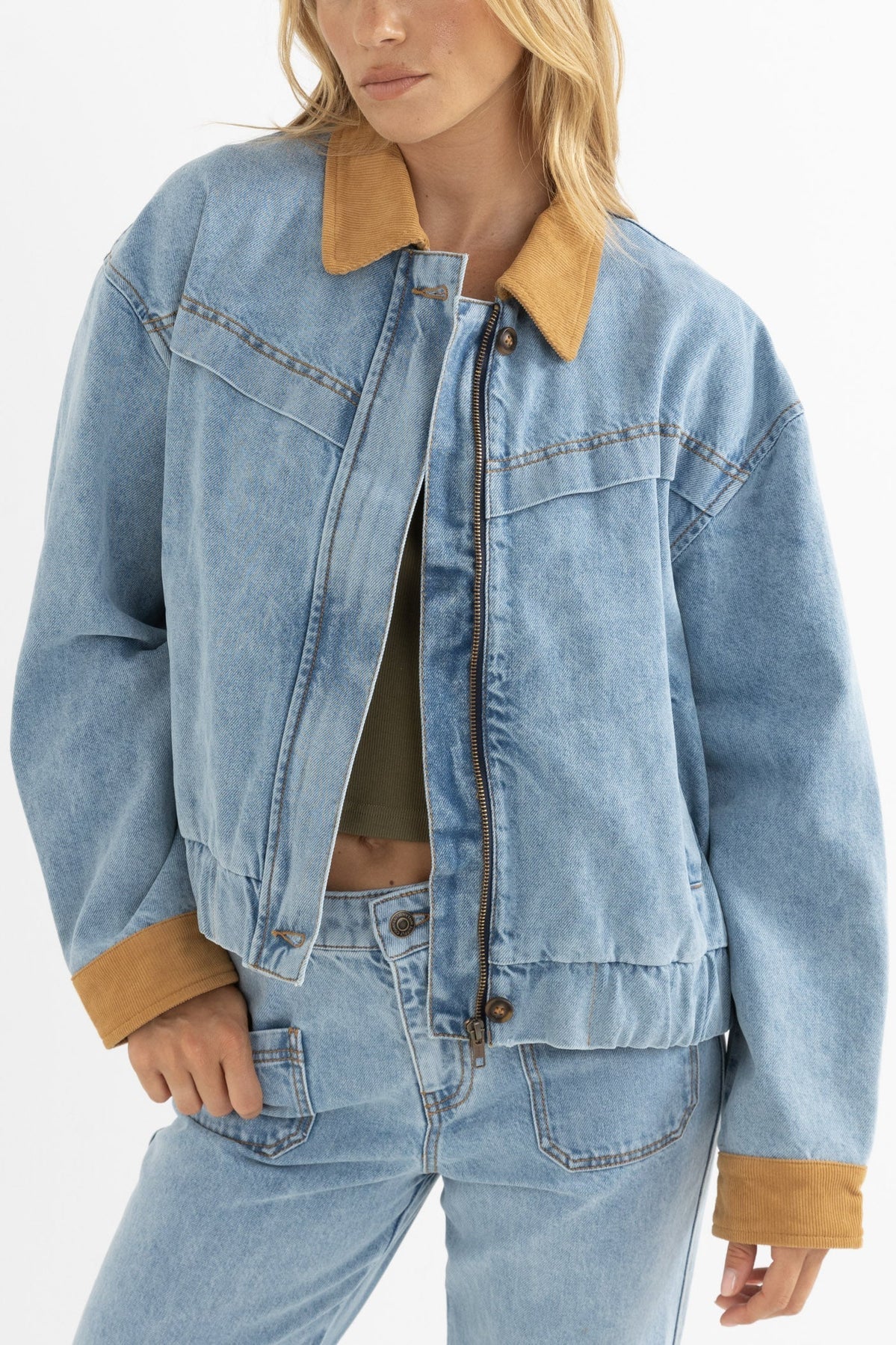 Rhythm Mila Insulated Denim Jackets