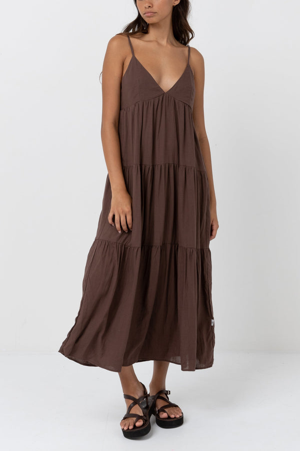 Rhythm Classic Tiered Midi Dress