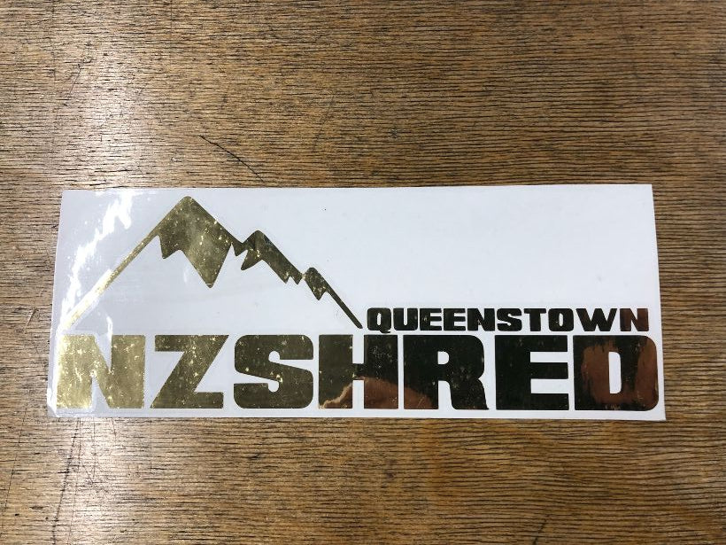 NZ Shred Queenstown Cut Vinyl Board Decals