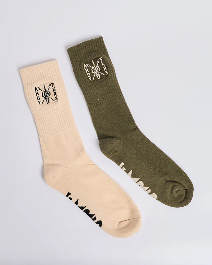 The Mad Hueys Ahoy Fkrs Storm Socks (2 Pack)