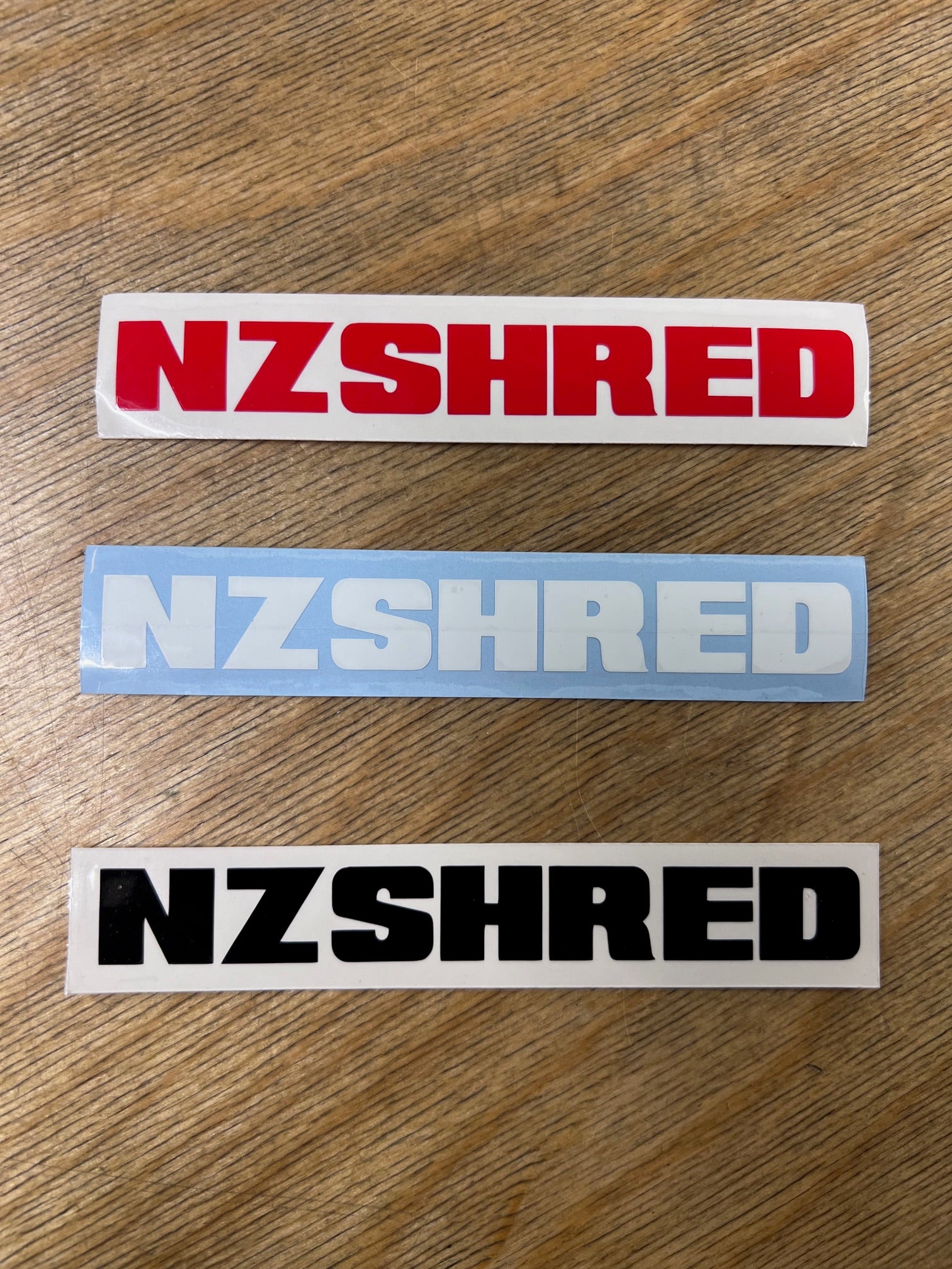 NZ Shred Cut Vinyl Small Stickers