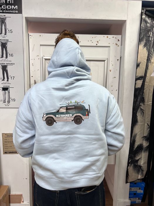 NZ Shred 'The Green Machine' Womens Relaxed Fit Hoodies
