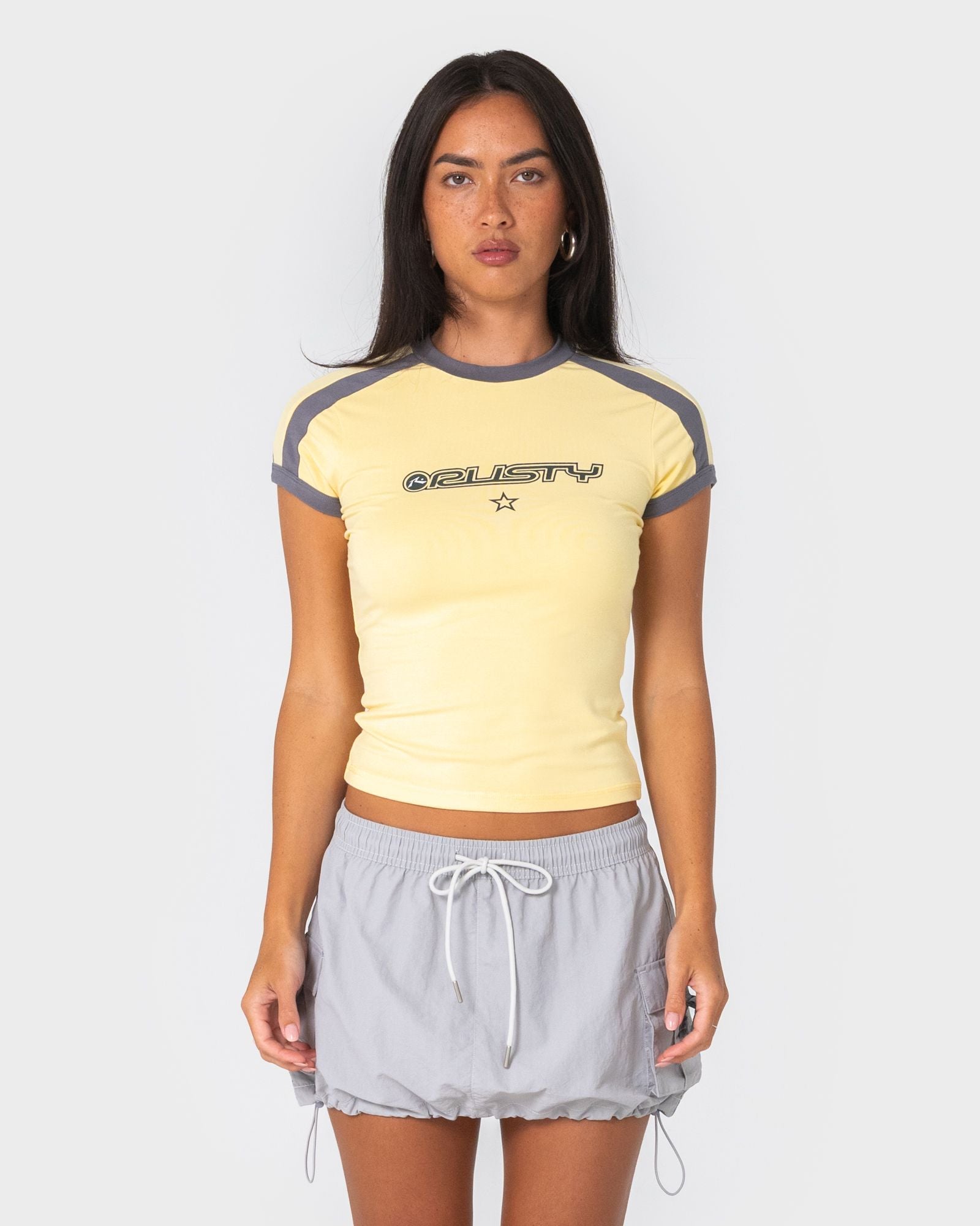 Rusty Roamie Star Fitted Baby Tees