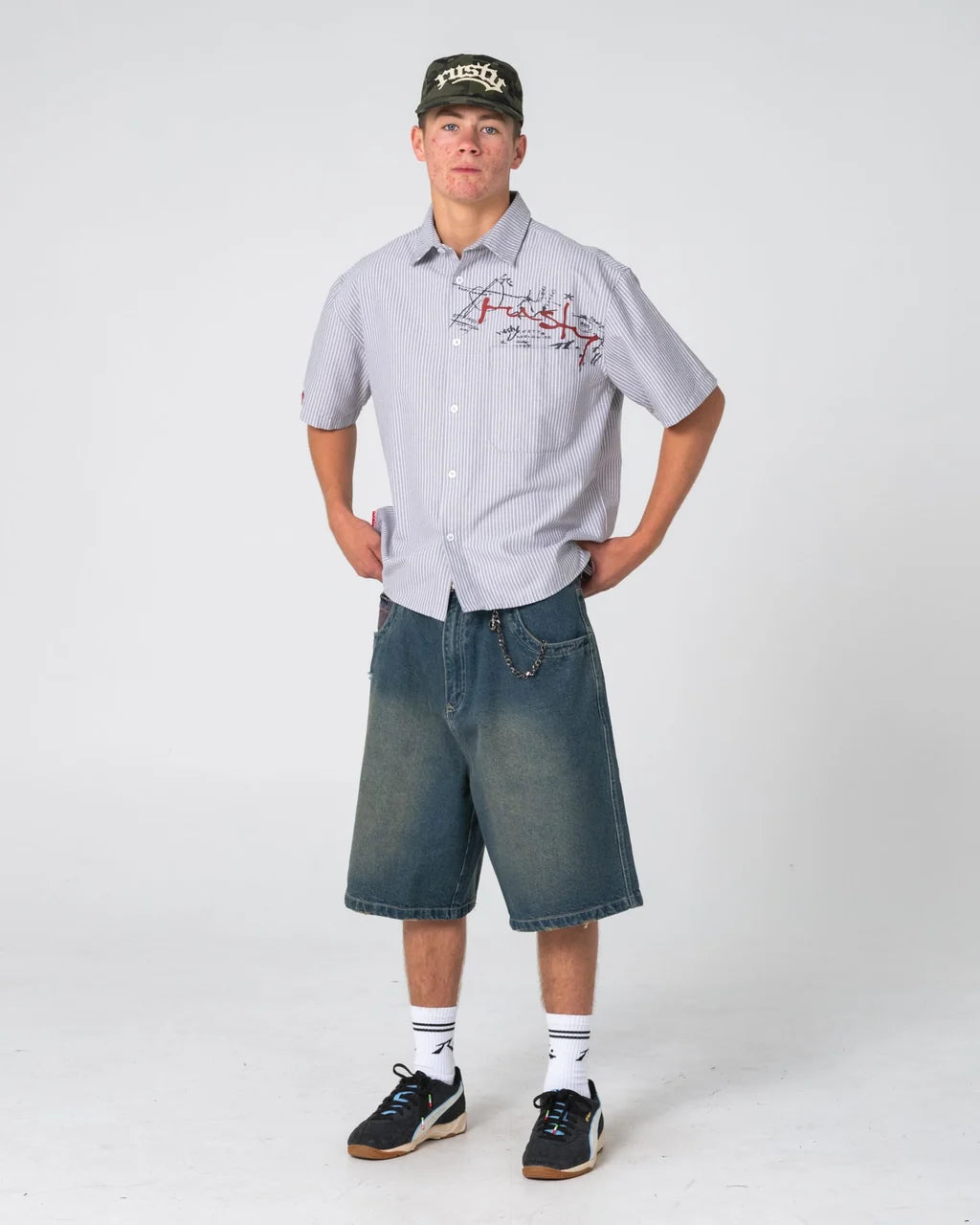 Rusty Shockwave Short Sleeve Shirts