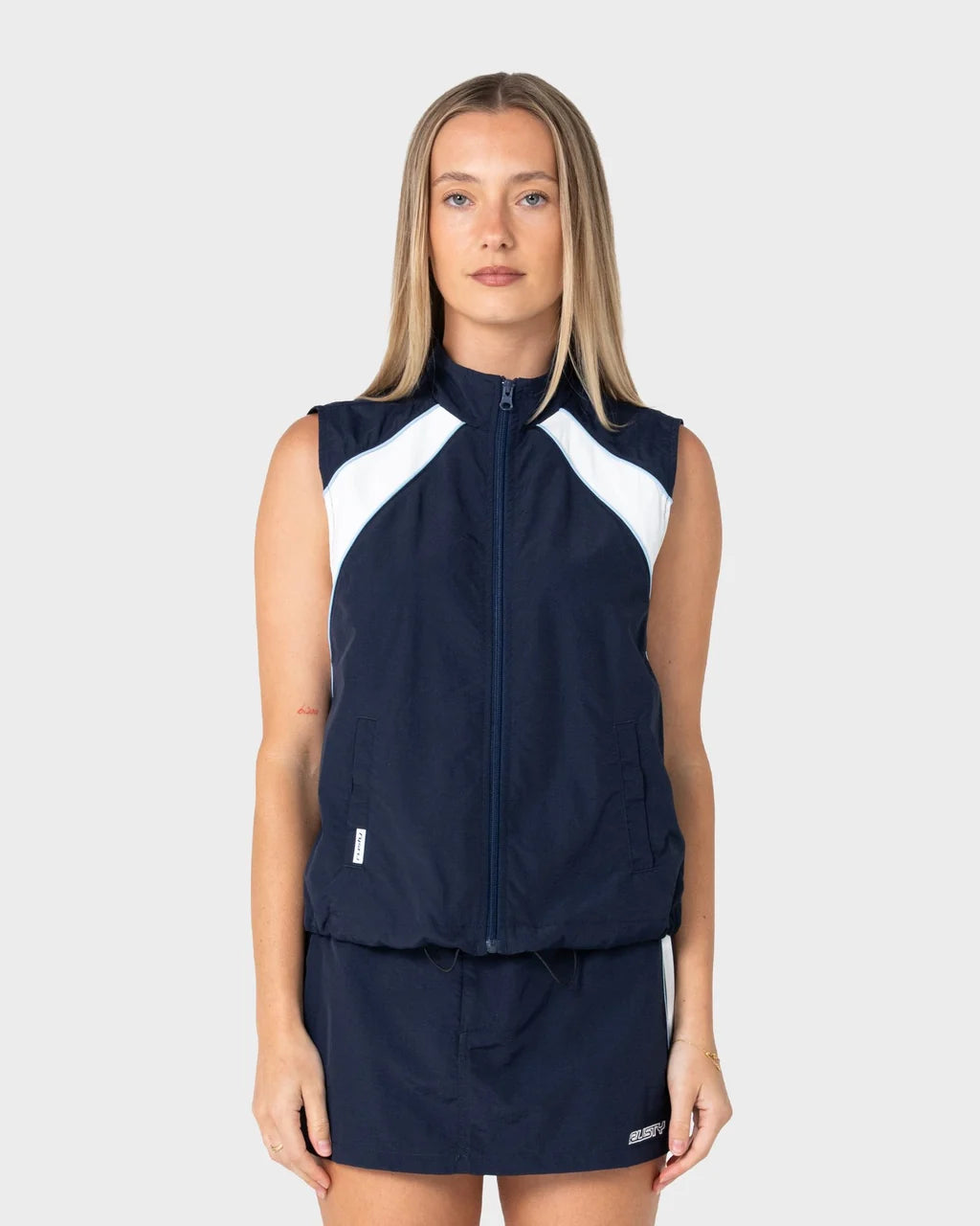 Rusty Lombardi Zip Through Nylon Vest