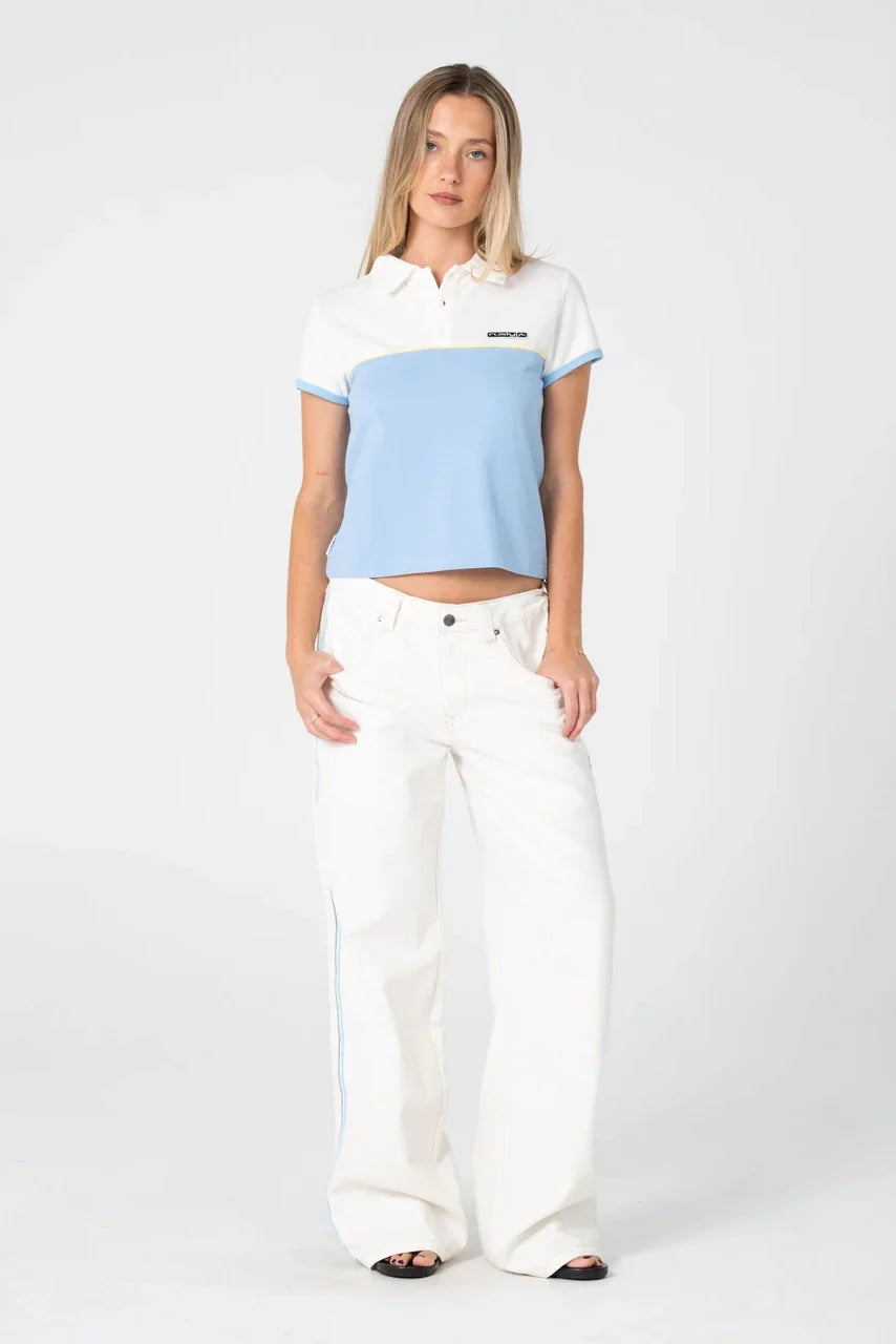 Rusty Flip Mommy Low Rise Wide Leg Denim Jeans