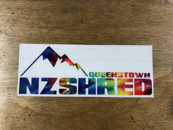 NZ Shred Queenstown Cut Vinyl Board Decals