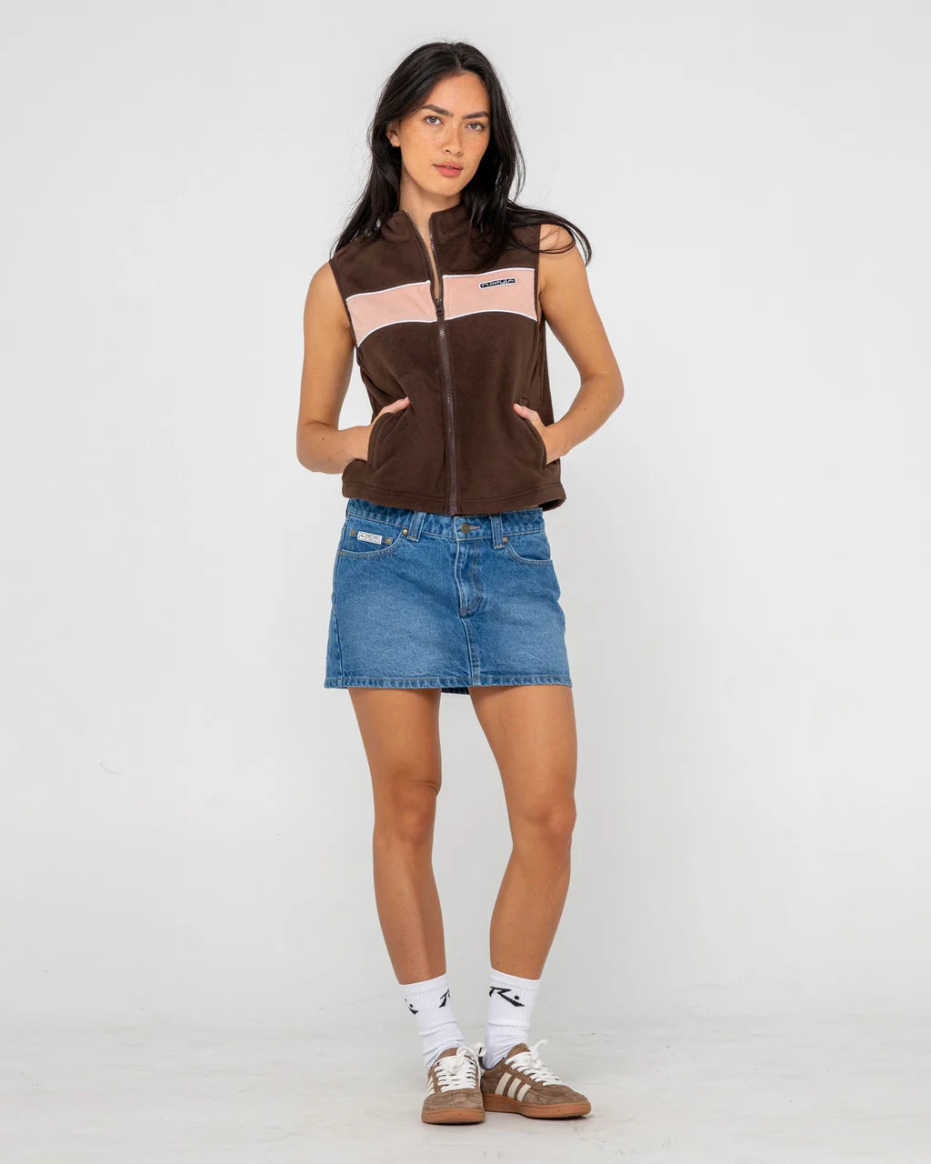 Rusty Bless Up Polar Fleece Vests