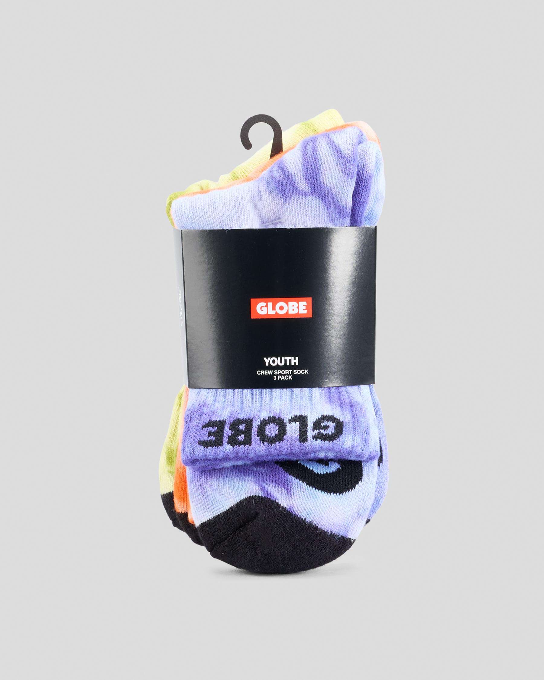 Globe All Tied Up Youth Socks (3PK)