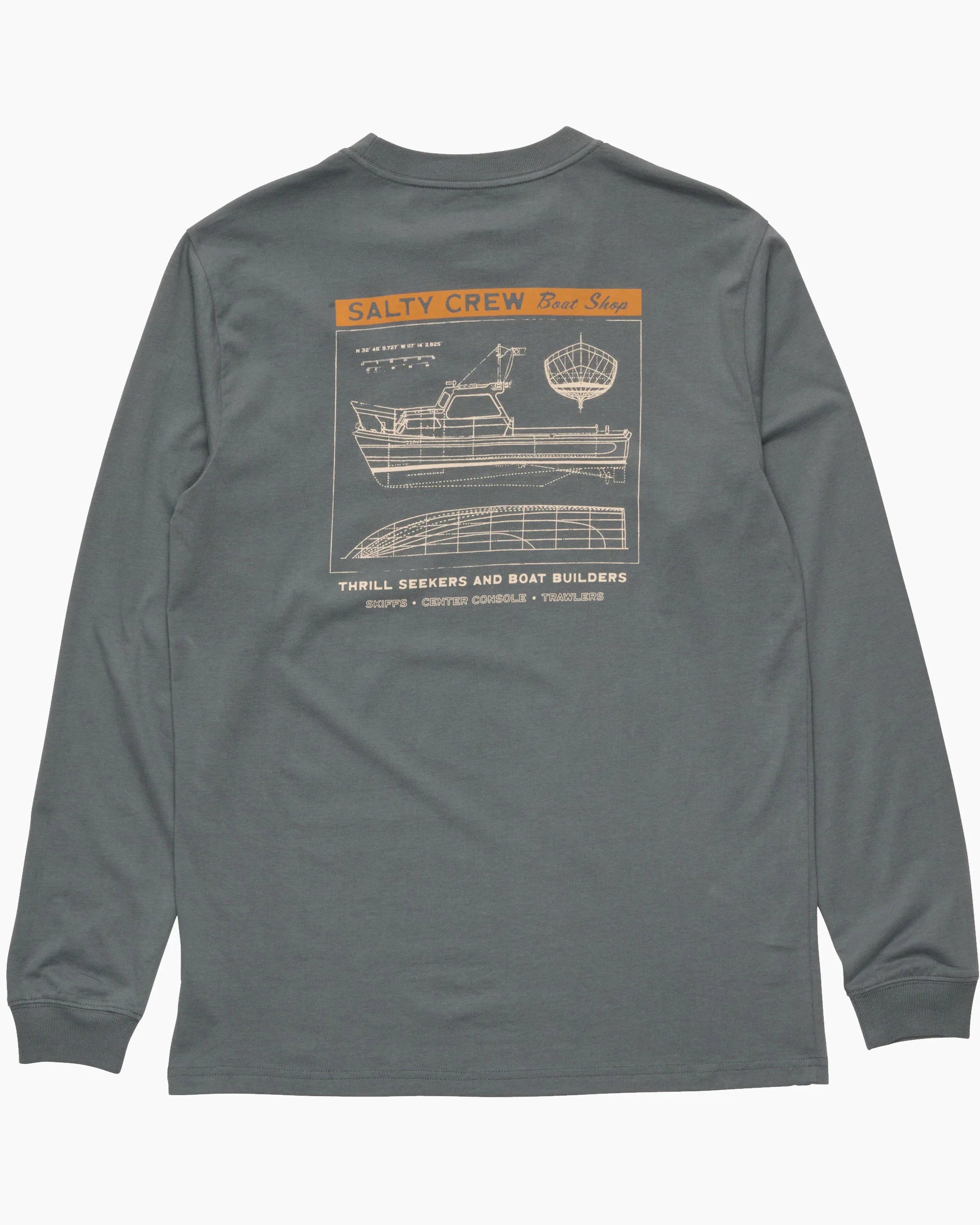 Salty Crew Boat Shop Longsleeve Tees