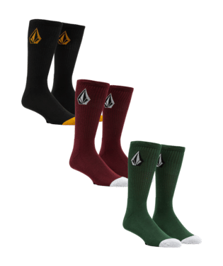 Volcom Full Stone Crew Socks (3PK)