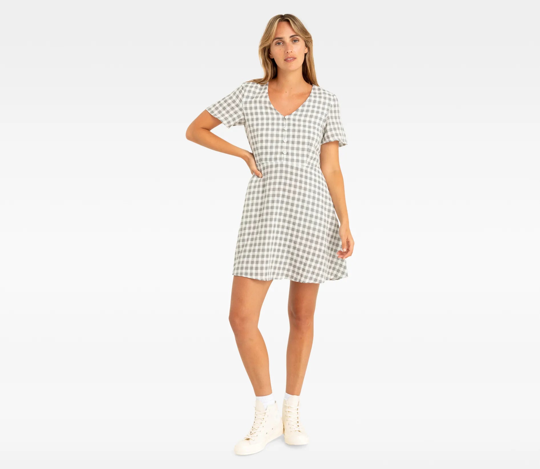 Hurley Check Mini Dresses