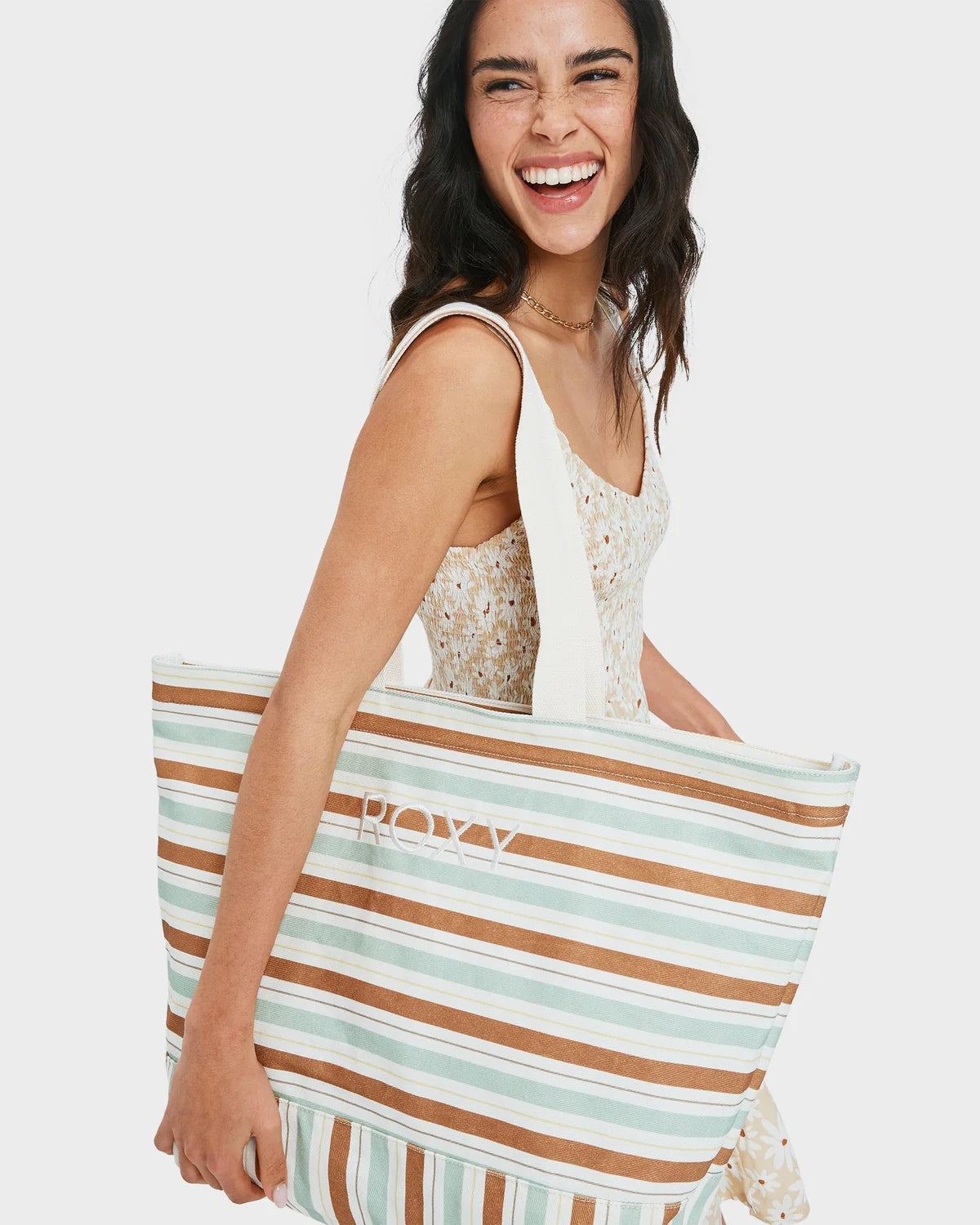 Roxy Stripy Beach Totes
