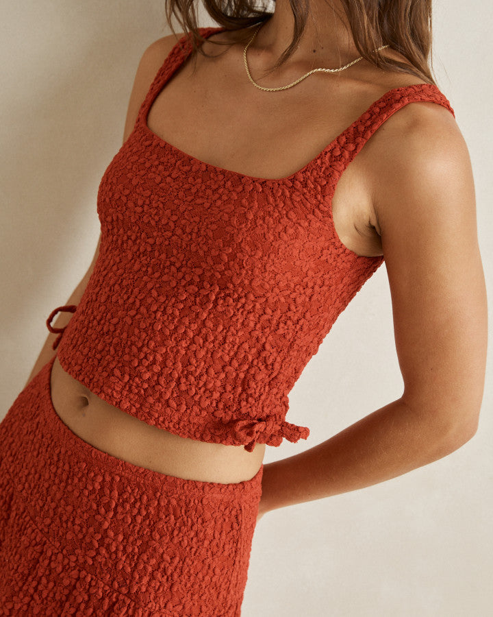 Rhythm Gigi Lace Tie Side Tops