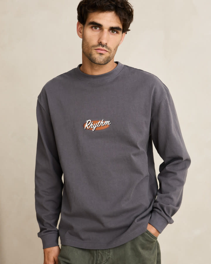 Rhythm Hallmark Heavy Vintage Embroidered Longsleeve T-Shirts
