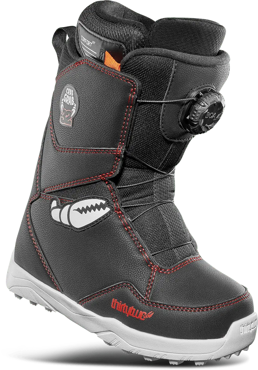 ThirtyTwo Youth Lashed Boa Crab Grab Snowboard Boots