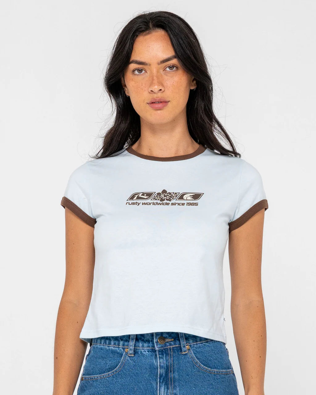 Rusty Snapper Contrast Ringer Mini Tees