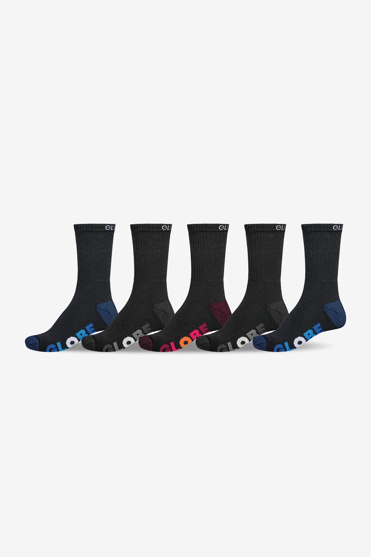 Globe Multi Stripe Crew Youth Socks (5PK)