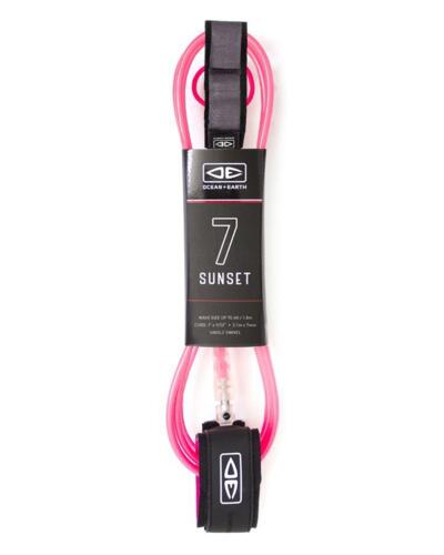 Ocean & Earth 7ft Sunset Moulded Leash - Assorted Colours