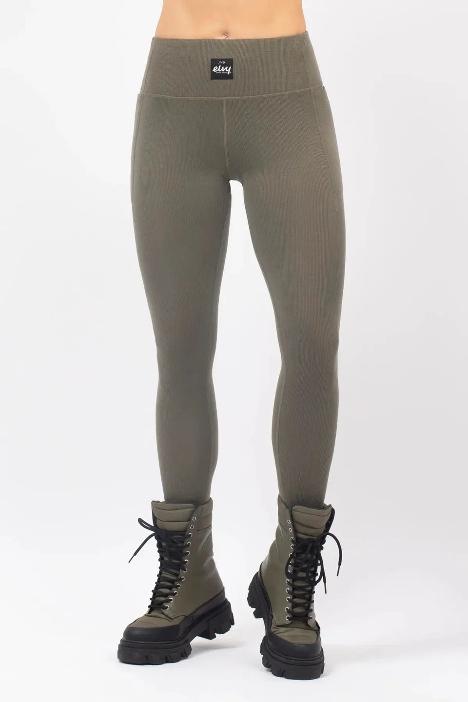 Eivy Pocket Merino Wool Rib Tights