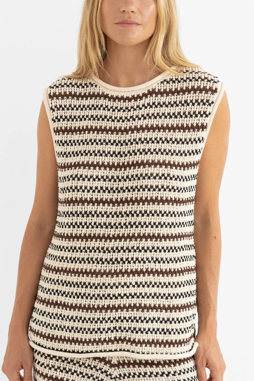 Rhythm Tami Stripe Knit Longline Tanks