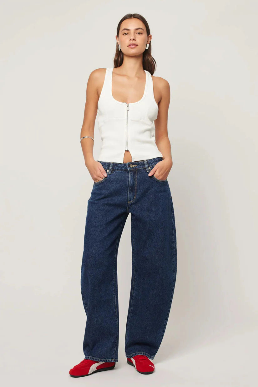 A Brand 95 Barrel Mid Rise Jeans