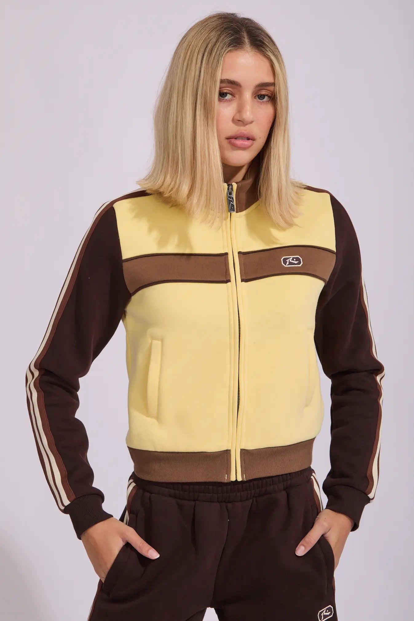 Rusty Toffee Zip Through Fleeces