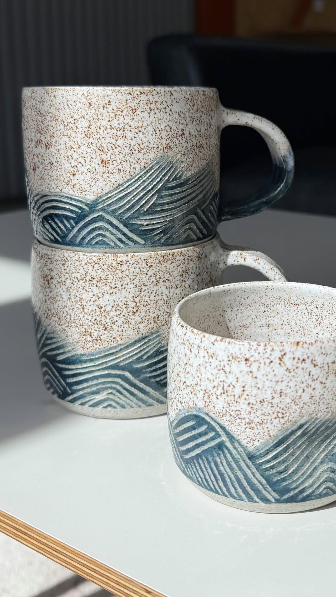 Pottery For The Poles Ocean Handled Tumblers