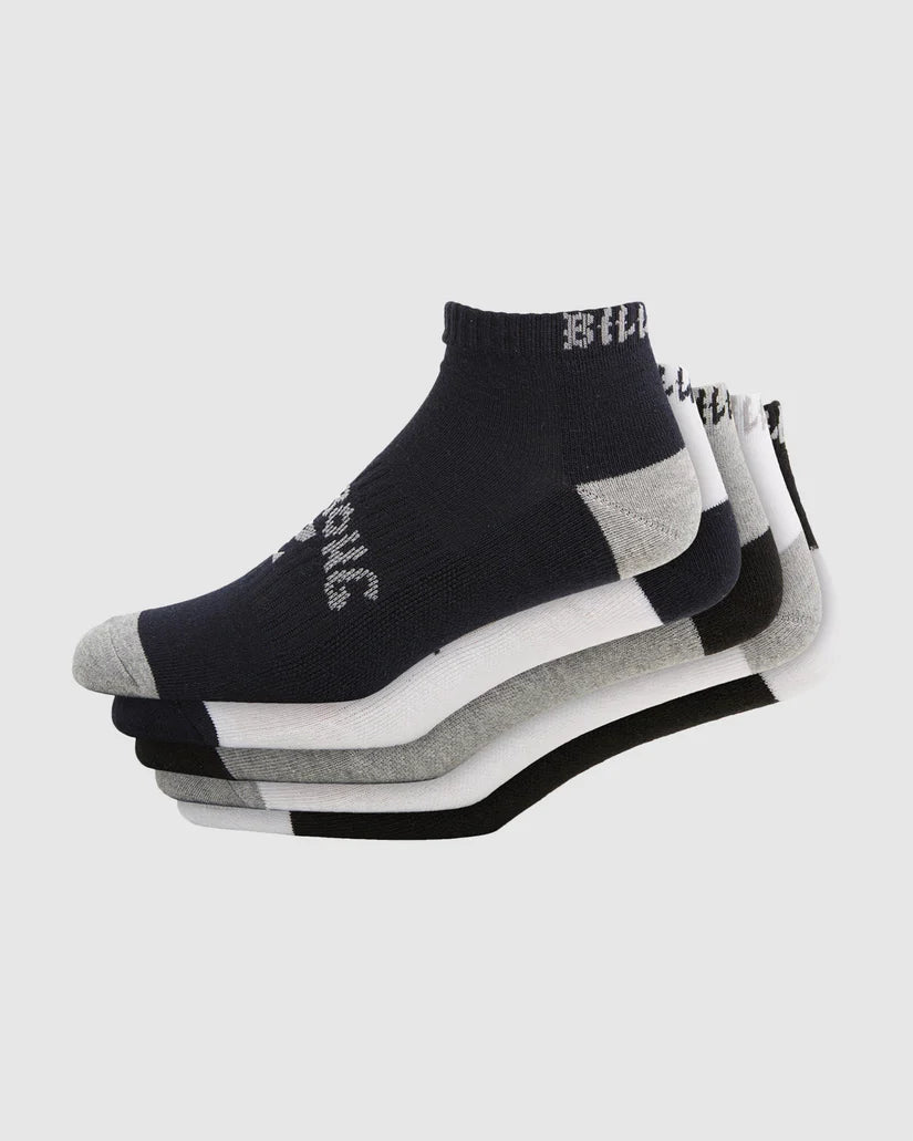 Billabong 5 Pack Ankle Socks